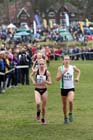 Gemma Steel (Leicestershire) and Steph Twell lead in the Senior Womens McCain Inter Counties Cross Country, Cofton Park, Birmingham.